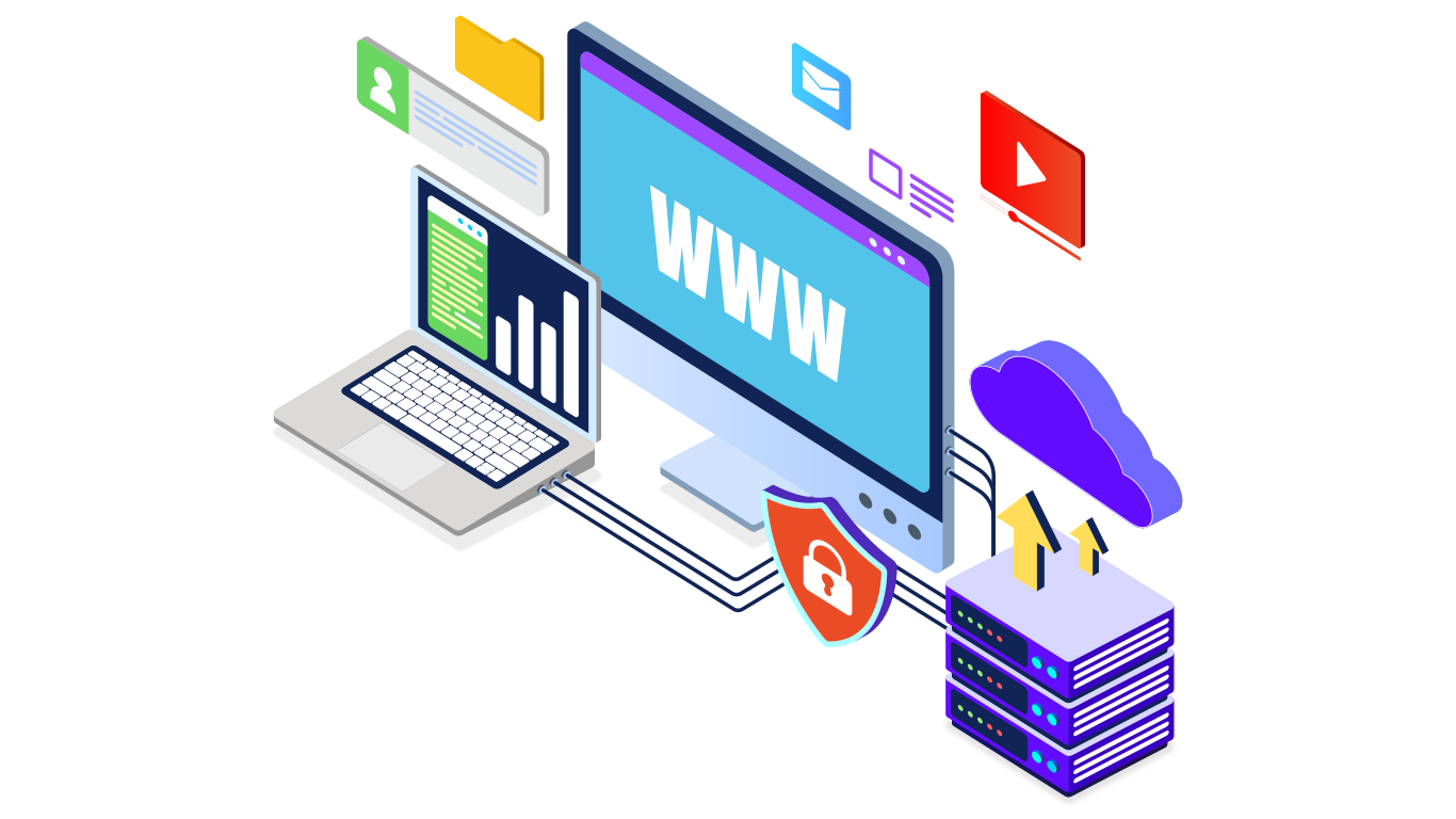 web service and system integration illustration